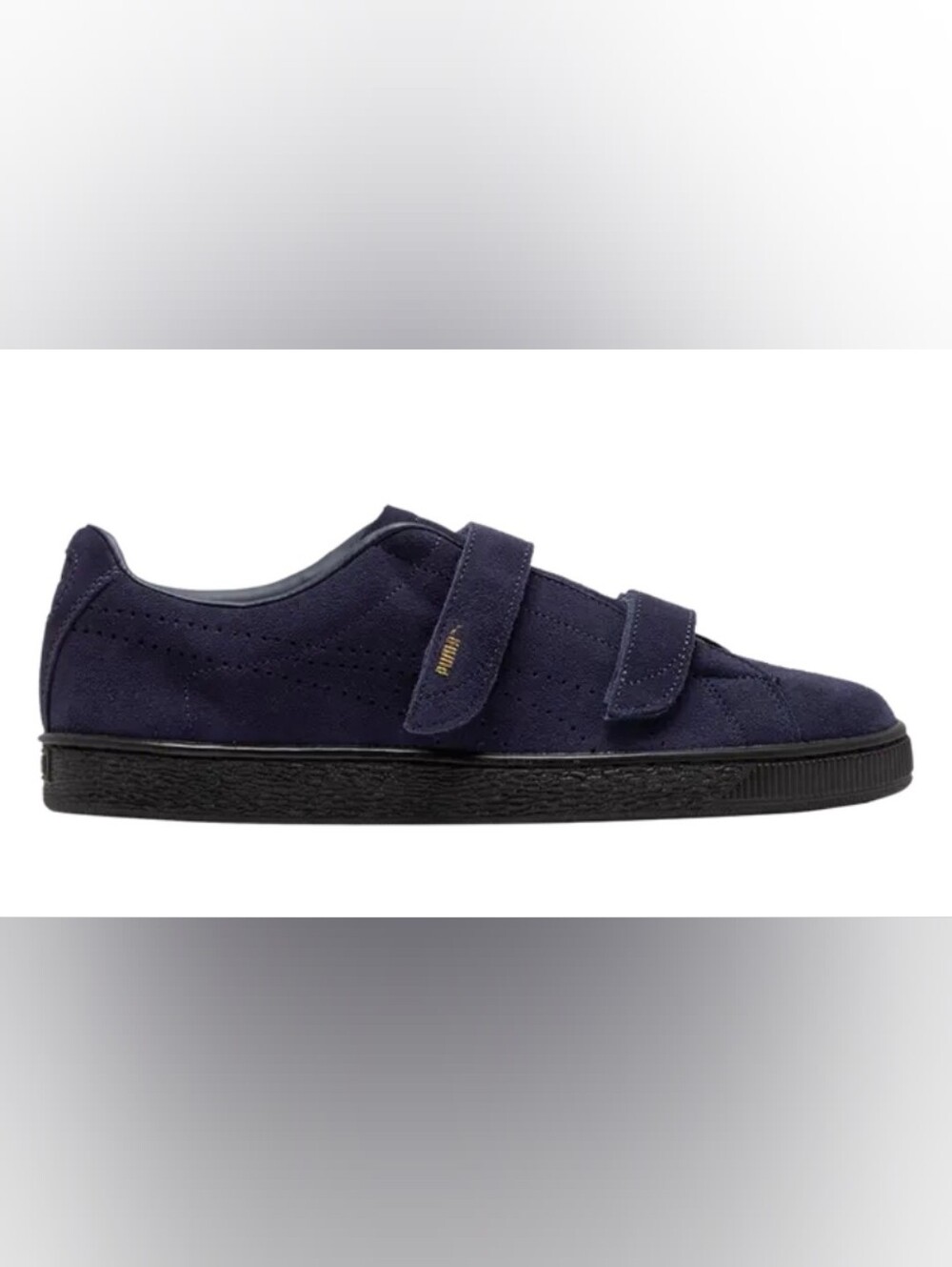 NWB Men's Puma Noah Suede Velcro Shoes, US 7, Navy Blue